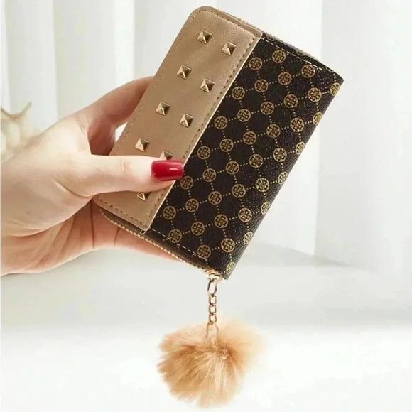 ⚠️Clearance Brown Apricot Fashion Wallet With Tassel - Picture 2 of 6